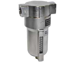 General purpose stainless steel filter, 1/2 PTF, 5µm, automatic drain